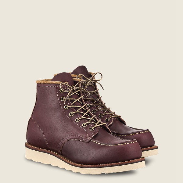 Red Wing Heritage Boots Classic Moc - 6-Inch Mesa Læder - Burgunder - Herre 3198-YPJEG